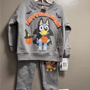 Bluey Halloween Sweats Set. Size 3T-NEW